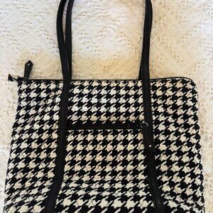 Vera Bradley Black and White houndstooth purse